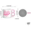 imageZak Designs Minions The Rise of Gru Ceramic Latte Mug and Plate for Coffee Tea Breakfast or Dessert with Travel Mug Lid 2Piece Set17 Fluid OuncesBarbie