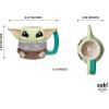 imageZak Designs Minions The Rise of Gru Ceramic Latte Mug and Plate for Coffee Tea Breakfast or Dessert with Travel Mug Lid 2Piece Set17 Fluid OuncesGrogu
