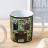 imageZak Designs Minions The Rise of Gru Ceramic Latte Mug and Plate for Coffee Tea Breakfast or Dessert with Travel Mug Lid 2Piece Set17 Fluid OuncesMinecraft
