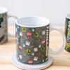 imageZak Designs Minions The Rise of Gru Ceramic Latte Mug and Plate for Coffee Tea Breakfast or Dessert with Travel Mug Lid 2Piece Set17 Fluid OuncesMinecraft
