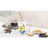 imageZak Designs Minions The Rise of Gru Ceramic Latte Mug and Plate for Coffee Tea Breakfast or Dessert with Travel Mug Lid 2Piece Set17 Fluid OuncesMinions