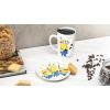 imageZak Designs Minions The Rise of Gru Ceramic Latte Mug and Plate for Coffee Tea Breakfast or Dessert with Travel Mug Lid 2Piece Set17 Fluid OuncesMinions