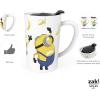 imageZak Designs Minions The Rise of Gru Ceramic Latte Mug and Plate for Coffee Tea Breakfast or Dessert with Travel Mug Lid 2Piece Set17 Fluid OuncesMinions