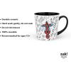 imageZak Designs Minions The Rise of Gru Ceramic Latte Mug and Plate for Coffee Tea Breakfast or Dessert with Travel Mug Lid 2Piece Set17 Fluid OuncesSpiderman