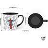 imageZak Designs Minions The Rise of Gru Ceramic Latte Mug and Plate for Coffee Tea Breakfast or Dessert with Travel Mug Lid 2Piece Set17 Fluid OuncesSpiderman