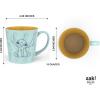 imageZak Designs Minions The Rise of Gru Ceramic Latte Mug and Plate for Coffee Tea Breakfast or Dessert with Travel Mug Lid 2Piece Set17 Fluid OuncesStitch