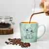 imageZak Designs Minions The Rise of Gru Ceramic Latte Mug and Plate for Coffee Tea Breakfast or Dessert with Travel Mug Lid 2Piece Set17 Fluid OuncesStitch