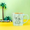 imageZak Designs Minions The Rise of Gru Ceramic Latte Mug and Plate for Coffee Tea Breakfast or Dessert with Travel Mug Lid 2Piece Set17 Fluid OuncesStitch
