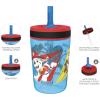 imageZak Designs Spidey and His Amazing Friends Kelso Tumbler Set LeakProof ScrewOn Lid with Straw Bundle for Kids Includes Plastic and Stainless Steel Cups with Bonus Sipper 3pc Set NonBPAPaw Patrol