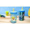 imageZak Designs Spidey and His Amazing Friends Kelso Tumbler Set LeakProof ScrewOn Lid with Straw Bundle for Kids Includes Plastic and Stainless Steel Cups with Bonus Sipper 3pc Set NonBPABaby Shark