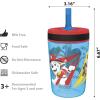 imageZak Designs Spidey and His Amazing Friends Kelso Tumbler Set LeakProof ScrewOn Lid with Straw Bundle for Kids Includes Plastic and Stainless Steel Cups with Bonus Sipper 3pc Set NonBPAPaw Patrol