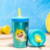 imageZak Designs Spidey and His Amazing Friends Kelso Tumbler Set LeakProof ScrewOn Lid with Straw Bundle for Kids Includes Plastic and Stainless Steel Cups with Bonus Sipper 3pc Set NonBPABaby Shark
