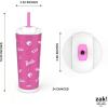 imageZak Designs Squishmallows Straw Tumbler for Travel or At Home 24oz Stainless Steel with Vacuum Insulation and NonSkid Base SquishmallowsBarbie