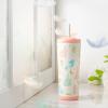 imageZak Designs Squishmallows Straw Tumbler for Travel or At Home 24oz Stainless Steel with Vacuum Insulation and NonSkid Base SquishmallowsDisney Princess