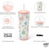 imageZak Designs Squishmallows Straw Tumbler for Travel or At Home 24oz Stainless Steel with Vacuum Insulation and NonSkid Base SquishmallowsDisney Princess