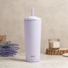 imageZak Designs Squishmallows Straw Tumbler for Travel or At Home 24oz Stainless Steel with Vacuum Insulation and NonSkid Base SquishmallowsSmoky Lilac Purple