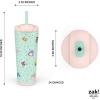 imageZak Designs Squishmallows Straw Tumbler for Travel or At Home 24oz Stainless Steel with Vacuum Insulation and NonSkid Base SquishmallowsSquishmallows