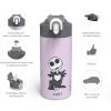 imageZak Designs The Nightmare Before Christmas  Stainless Steel Vacuum Insulated Water Bottle  14 Oz  Durable ampamp Leak Proof  FlipUp Straw Spout ampamp BuiltIn Carrying Loop  BPA Free