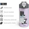 imageZak Designs The Nightmare Before Christmas  Stainless Steel Vacuum Insulated Water Bottle  14 Oz  Durable ampamp Leak Proof  FlipUp Straw Spout ampamp BuiltIn Carrying Loop  BPA Free