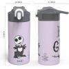 imageZak Designs The Nightmare Before Christmas  Stainless Steel Vacuum Insulated Water Bottle  14 Oz  Durable ampamp Leak Proof  FlipUp Straw Spout ampamp BuiltIn Carrying Loop  BPA Free