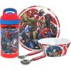 imageZak Designs 5Piece Dinnerware Set Disney Frozen 2  Durable Plastic ampamp Stainless Steel  Includes Water Bottle 8Inch Plate 6Inch Bowl Fork ampamp Spoon  Suitable for Kids Ages 3Marvel Universe