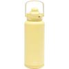 imageZak Designs Beacon Straw Lid Water Bottle for Travel or At Home 32oz Stainless Steel is LeakProof and Vacuum Insulated with Silicone Spout Cover Carry Handle Protective Base Vanilla YellowVanilla Yellow