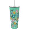 imageZak Designs Disney Minnie Mouse Vacuum Insulated Stainless Steel Travel Tumbler with SplashProof Lid Includes Reusable Plastic Straw and Fits in Car Cup Holders 188 SS 25 oz Sure ThingLilo and Stitch