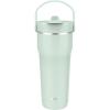 imageZak Designs Harmony 2in1 Coffee Tumbler for Travel or At Home 30oz Recycled Stainless Steel is LeakProof When Closed and Vacuum Insulated with Handle Ebony BlackIcicle Mint Green