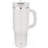 imageZak Designs Harmony 2in1 Coffee Tumbler for Travel or At Home 40oz Recycled Stainless Steel is LeakProof When Closed and Vacuum Insulated with Handle Smoky Lilac PurpleLinen White