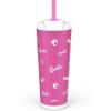 imageZak Designs Squishmallows Straw Tumbler for Travel or At Home 24oz Stainless Steel with Vacuum Insulation and NonSkid Base SquishmallowsBarbie