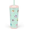 imageZak Designs Squishmallows Straw Tumbler for Travel or At Home 24oz Stainless Steel with Vacuum Insulation and NonSkid Base SquishmallowsSquishmallows