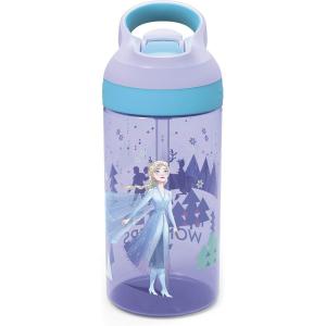 imageZak Designs Baby Shark Kids Water Bottle with Straw and Built in Carrying Loop Made of Durable Plastic LeakProof Design 16 oz BBSAT381Elsa