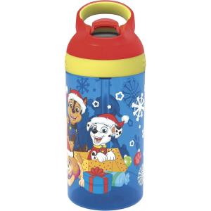 imageZak Designs Baby Shark Kids Water Bottle with Straw and Built in Carrying Loop Made of Durable Plastic LeakProof Design 16 oz BBSAT381Paw Patrol
