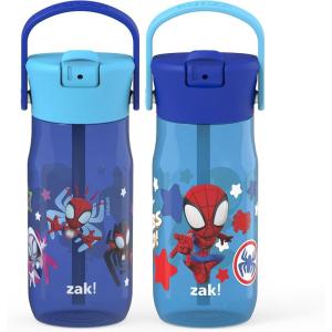 imageZak Designs Harmony Marvel Spidey and His Amazing Friends Kid Water Bottle for Travel or At Home 14oz Recycled Stainless Steel is LeakProof When Closed and Vacuum Insulated SpidermanMarvel Spidey and His Amazing Friends