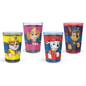imageZak Designs Marvel SpiderMan Nesting Tumbler Set for At Home 145oz NonBPA Plastic Cups 4Pack Spidey and His Amazing FriendsChase  Marshall  Skye