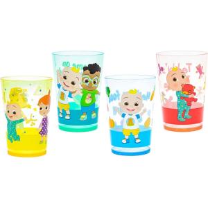 imageZak Designs Marvel SpiderMan Nesting Tumbler Set for At Home 145oz NonBPA Plastic Cups 4Pack Spidey and His Amazing FriendsCoComelon