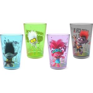 imageZak Designs Marvel SpiderMan Nesting Tumbler Set for At Home 145oz NonBPA Plastic Cups 4Pack Spidey and His Amazing FriendsPoppy  Friends