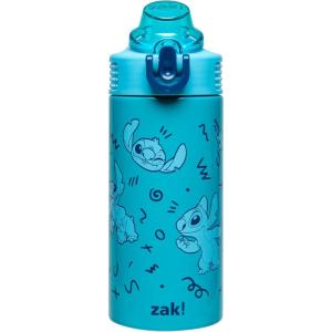 imageZak Designs Minecraft Sage Kids Water Bottle For School or Travel 14oz Stainless Steel Water Bottle With Straw Handle and LeakProof PopUp Spout Cover CreeperStitch