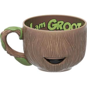 imageZak Designs Minions The Rise of Gru Ceramic Latte Mug and Plate for Coffee Tea Breakfast or Dessert with Travel Mug Lid 2Piece Set17 Fluid OuncesGroot