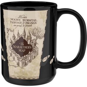 imageZak Designs Minions The Rise of Gru Ceramic Latte Mug and Plate for Coffee Tea Breakfast or Dessert with Travel Mug Lid 2Piece Set17 Fluid OuncesHarry Potter Marauders Map