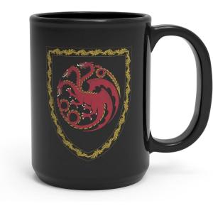 imageZak Designs Minions The Rise of Gru Ceramic Latte Mug and Plate for Coffee Tea Breakfast or Dessert with Travel Mug Lid 2Piece Set17 Fluid OuncesHouse of the Dragon