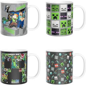 imageZak Designs Minions The Rise of Gru Ceramic Latte Mug and Plate for Coffee Tea Breakfast or Dessert with Travel Mug Lid 2Piece Set17 Fluid OuncesMinecraft