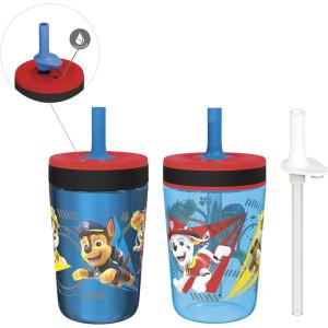 imageZak Designs Spidey and His Amazing Friends Kelso Tumbler Set LeakProof ScrewOn Lid with Straw Bundle for Kids Includes Plastic and Stainless Steel Cups with Bonus Sipper 3pc Set NonBPAPaw Patrol