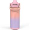 imageZak Designs Beacon Insulated Bottle Ombre Lavender  20 oz  Durable Stainless Steel  DoubleWall Vacuum Insulation Silicone Spout ampamp PushButton LeakProof Lid  Dishwasher Safe