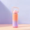 imageZak Designs Beacon Insulated Bottle Ombre Lavender  20 oz  Durable Stainless Steel  DoubleWall Vacuum Insulation Silicone Spout ampamp PushButton LeakProof Lid  Dishwasher Safe