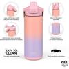 imageZak Designs Beacon Insulated Bottle Ombre Lavender  20 oz  Durable Stainless Steel  DoubleWall Vacuum Insulation Silicone Spout ampamp PushButton LeakProof Lid  Dishwasher Safe
