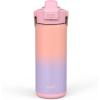 imageZak Designs Beacon Insulated Bottle Ombre Lavender  20 oz  Durable Stainless Steel  DoubleWall Vacuum Insulation Silicone Spout ampamp PushButton LeakProof Lid  Dishwasher Safe