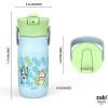 imageZak Designs Harmony Hello Kitty 20oz Water Bottle for Travel or At Home Recycled Stainless Steel is LeakProof When Closed and Vacuum Insulated with Straw Lid and Carry HandleBluey Bluey  Bingo  Muffin