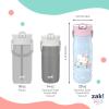 imageZak Designs Harmony Hello Kitty 20oz Water Bottle for Travel or At Home Recycled Stainless Steel is LeakProof When Closed and Vacuum Insulated with Straw Lid and Carry HandleHello Kitty