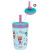 imageZak Designs SuperKitties Kelso Toddler Cups For Travel or At Home 12oz Vacuum Insulated Stainless Steel Sippy Cup With LeakProof Design is Perfect For Kids Ginny Sparks Buddy Bitsy
